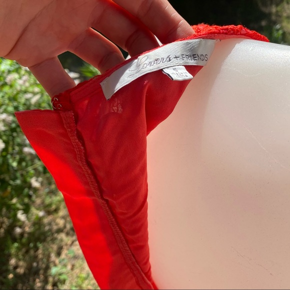 Lovers + Friends Red Lace Dress - Picture 3 of 10